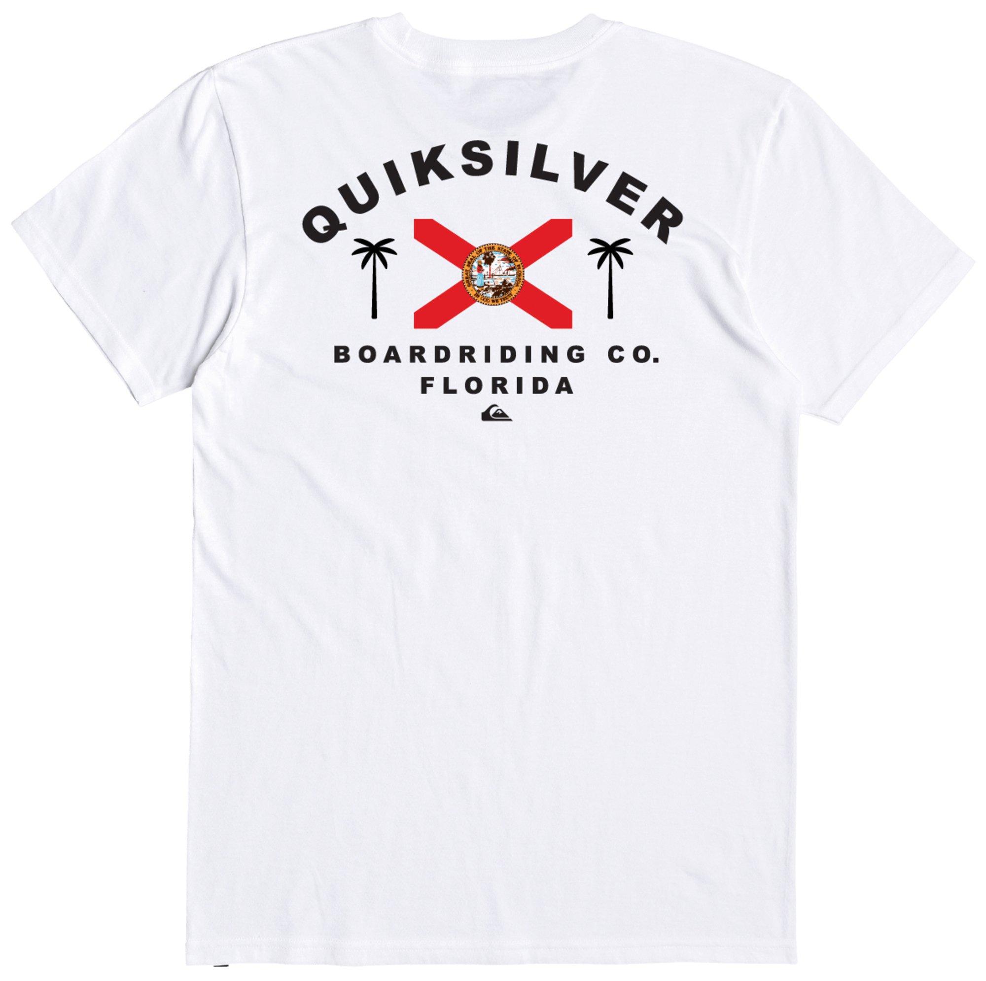 New Quiksilver Men’s Central Graphic Short Sleeve T-Shirt
